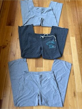 Gray and Charcoal Lounge Bottoms sweatpants- Comfortable Everyday Pants